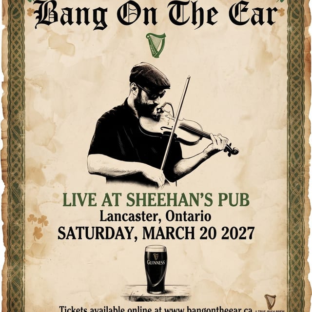 Bang On The Ear Live at Sheehan’s Pub