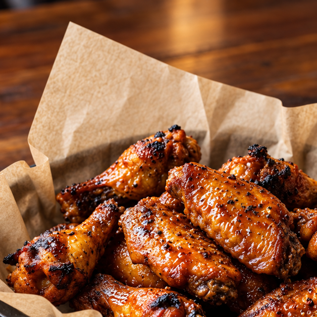 Plain chicken wings 1/2 pound.