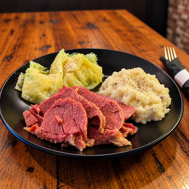 Corned beef & cabbage.