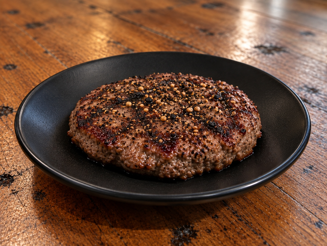 Burger patty.