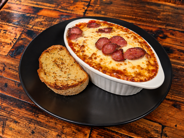 Baked spaghetti.