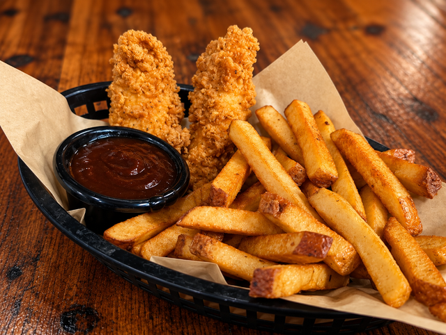 Kids chicken finger platter.